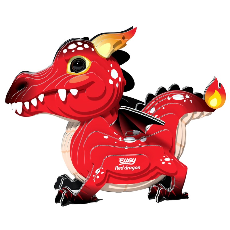 EUGY Red Dragon Craft Kit