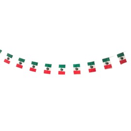 Mexico Flag Pack of 40 Mexico Flag Mexico Garland 11.4 m Mexico Bunting National Flag Mexico 14 x 21 cm for Garden Bar Decorations (Mexico)