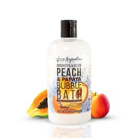 Urban Hydration Peach & Papaya Bubble Bath – Foaming Bubble Bath for Relaxation & Glowing Skin, Enriched with Vitamins A & E, Gentle for All Skin Types, Ideal for Men and Women – 16.9 Oz
