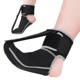 COMFORCE Plantar Fasciitis Night Splint, Plantar Fasciitis Socks to Relieve Foot Pain, Plantar Fasciitis, Achilles Tendonitis, Heel Spurs, Flat Arches (Black)
