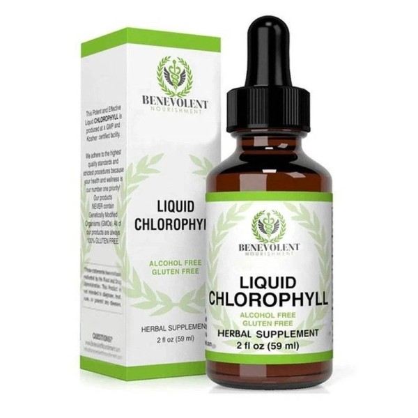 Chlorophyll Liquid Drops, 2oz 4Month Supply Liquid Chlorophyll Supplemen US