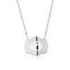 Holylegend Holylegend Initial Letter Pendant Necklaces with Embossed Belt Buckle,