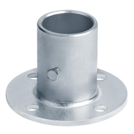 Fanmao 4 Pcs 1-3/8" Chain Link Fence Post Floor Flanges, Surface Mount Post Base for Fence Sign Pole