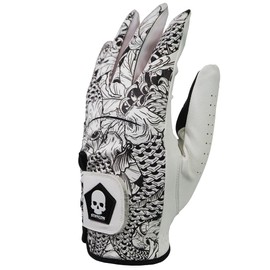 FLUO KOIWHITE Men's Golf Glove Left Hand Koi White V5 STIFFCON/Stiffcon (25LH_Left Hand)