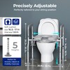 T1 Toilet Seat Riser for Seniors, Raised Toilet Seat with