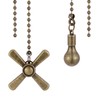 Kelduemi Ceiling Fan Pull Chain Ornaments, 13.6 Inches Fan Pulls
