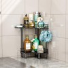 HapiRm Corner Shower Caddy Standing - 2 Tier Shower Organizer