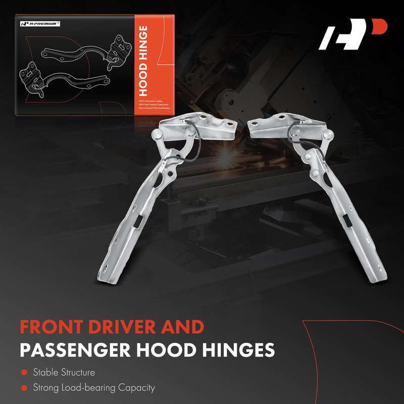 A-Premium Front Driver and Passenger Hood Hinges Compatible with Dodge