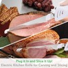 NutriChef Electric Carving Turkey Slicer Kitchen Knife | For Thanksgiving