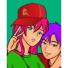 ALLNTRENDS Christmas Fawn Trucker Hat Adult Xmas Party Hats Embroidered Holiday Cap (Black)