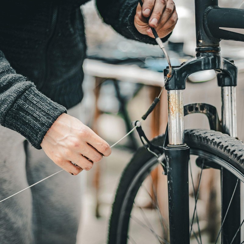 sourcing map Bicycle Shift Cable Housing Set Universal Bicycle Brake