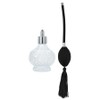 Topxome 80ml Clear Crystal Vintage Perfume Bottle Long Spray Tassels