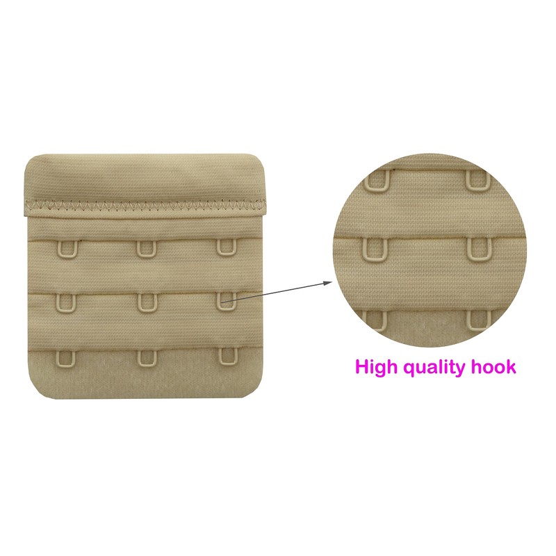 Tamlien Bra Extender, 3 Hooks Soft and Comfortable Bra Strap