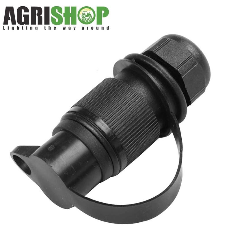 AGRISHOP Trailer Plug 3-Pin 12 V, 3-Pin Plug Tractor 12