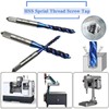 Wolfride 6Pcs Spiral Flute Tap Set HSS Machine Screw Taps