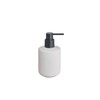 Sarja ceramic soap dispenser, hand soap dispenser in beige, diameter