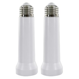 Socket Extender, E26/E27 Light Bulb Socket Extender Standard Medium Base, 5.31 inch Light Bulb Extension Socket Adapter, Lamp Holder Adapter Light Bulb Screw in Celing Light Socket Fan