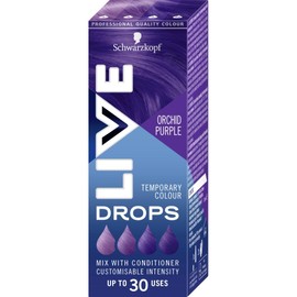 Schwarzkopf LIVE Drops Orchid Purple,Temporary Color, Pack of 1, Up to 30 Uses, 30 ml