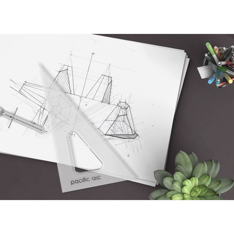 Pacific Arc's Scholastic Triangle - 6 inch - Clear -