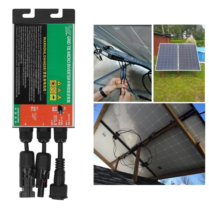 Grid Tie Micro Inverter MPPT Pure Sine Wave Compact Solar