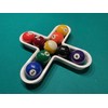Cross Billiard Ball Rack & Challenge Game (Brilliant White)