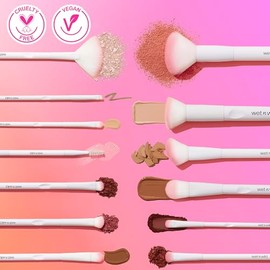 Wet n Wild Brocha Profesional para Polvos Faciales  Powder Brush de Cerdas Sintticas Ultra Suaves, Difuminado Uniforme, Mango Ergonmico, Cruelty Free 