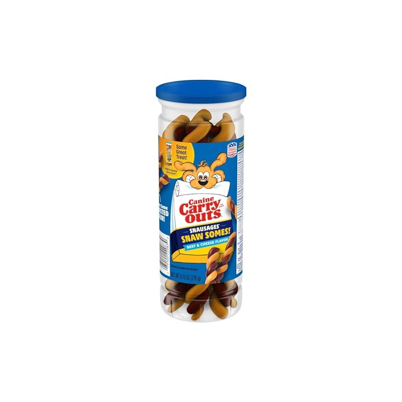 Canine Carry Outs Sausages Beef & Cheese Flavored, 9.75 oz