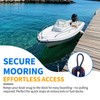 4FT Bungee Dock Line for Boats – Shock-Absorbing Elastic Rope
