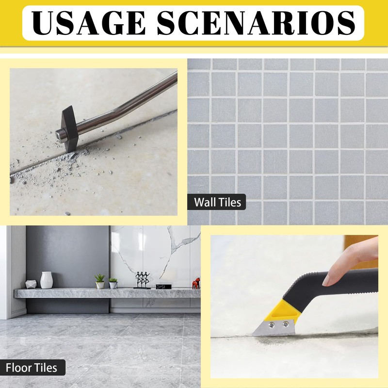 Mardatt 7Pcs Tile Grout Removal Tool Includes Tile Grout Saw