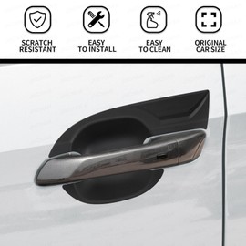 JHCHAN Door Handle Cover for Isuzu D-Max, 2025+ Facelift V-Cross DL40 DL20 Utility Exterior Car Door Handle Bowl Protector Scratch Guard, for Isuzu Dmax Accessories (4PCS Matte Black)