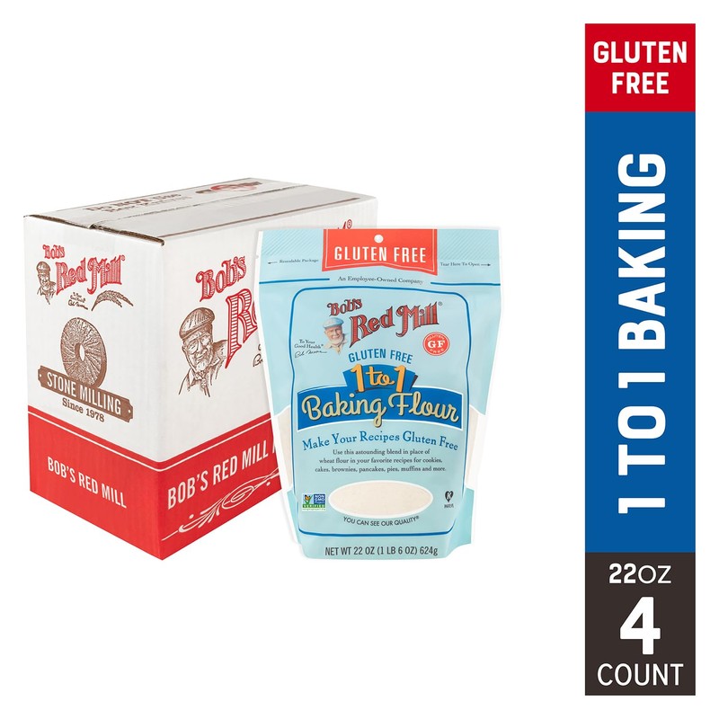 Bob's Red Mill Gluten Free 1-to-1 Baking Flour, 22 oz