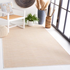Martha Stewart x SAFAVIEH Outdoor Area Rug Collection - 8' x 10', Yellow, Weather Resistant & Washable, Ideal for Patio, Backyard, Mudroom, Deck, Dining Space (MSR4490C)