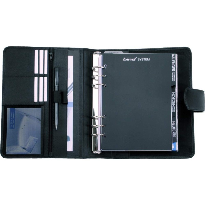 Bind Systemplaner A5 ohne Kalender, Timer, Organizer, Planer, Systemplaner, Nappaleder