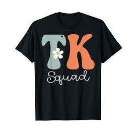 TK Squad Retro Groovy Vintage Happy First Day Of School T-Shirt