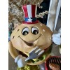 Martha Stewart Patriotic Barbecue Cheeseburger Hamburger Tabletop Decor Couple Mr