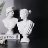 13.8 Inch Classic Greek White Athena Woman Bust Statue, Home