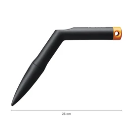 Fiskars 1057080 Solid Plant Pole, Length 26 cm, Fibreglass Reinforced Plastic, Black/Orange