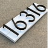 Fifod 6" Modern House Numbers Floating Stainless Steel Address House