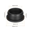 QUARKZMAN Pack of 4 Snap Rubber Grommet Connector Mounting Diameter