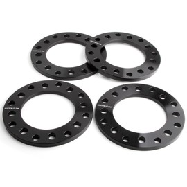JiiinMiiin 4pcs 8 Lug 12mm(1/2") Universal Wheel Spacers 8x6.5 8x165.1 8x170 8x180,Forged Compatible for F250 E350 Ram 2500 3500 Express 3500 K3500 Silverado Suburban 2500 Sierra 2500HD 3500HD