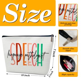 Speech Therapy Gifts Makeup Bag, SLP Gift, Thank You Graduation Gifts for Speech Language Therapist, Appreciation Gift for Speech Language Pathologist, Speech Language Therapist Gift Cosmetic Bag