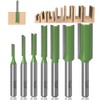 TXHF 6mm Shank Single & Double Flute Straight Router Bit