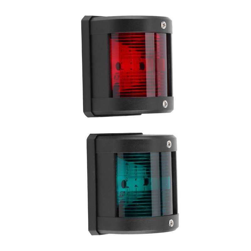 Pair of IP66 Signal Lamp Red Green LED Navigation Warning