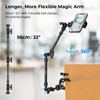 SMALLRIG 22" Magic Arm Clamp, Overhead Phone Mount Holder Stand,