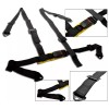 MITSTOCKS 1 Black 4 Point Racing Seat Belt Harness FIT