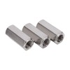 5Pcs Coupling Nut Hex Stainless Steel Anti Corrosion M12 Connector