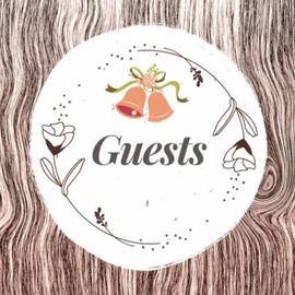 Guests: Wedding Guest Book To Sign In | Unique Rustic Floral Design Cover | Great Wedding Ceremony Gift Idea