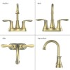 Bathroom Faucet Accessories 4 Inch Vani Brushed Gold 360 Degree