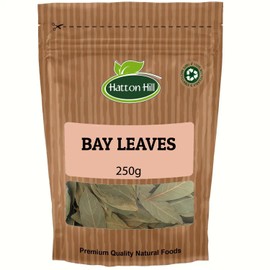 Bay Leaves 250g by Hatton Hill | Dried, Laurel Leaf, Aromatic & Flavourful Whole Leaves for Cooking, Herbal Tea and More