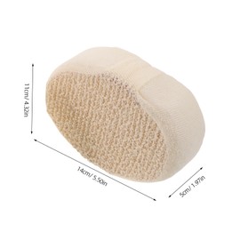 FOMIYES 2pcs Natural Sisal Exfoliating Bath Sponge Oval Shower Loofah Pads with Dot Texture for Deep Cleansing and Skin Exfoliation Durable Scrubber for Multi Purpose Use